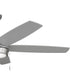 Nolyn V 52 in. 5-Blade Modern LED Ceiling Fan Brushed Nickel