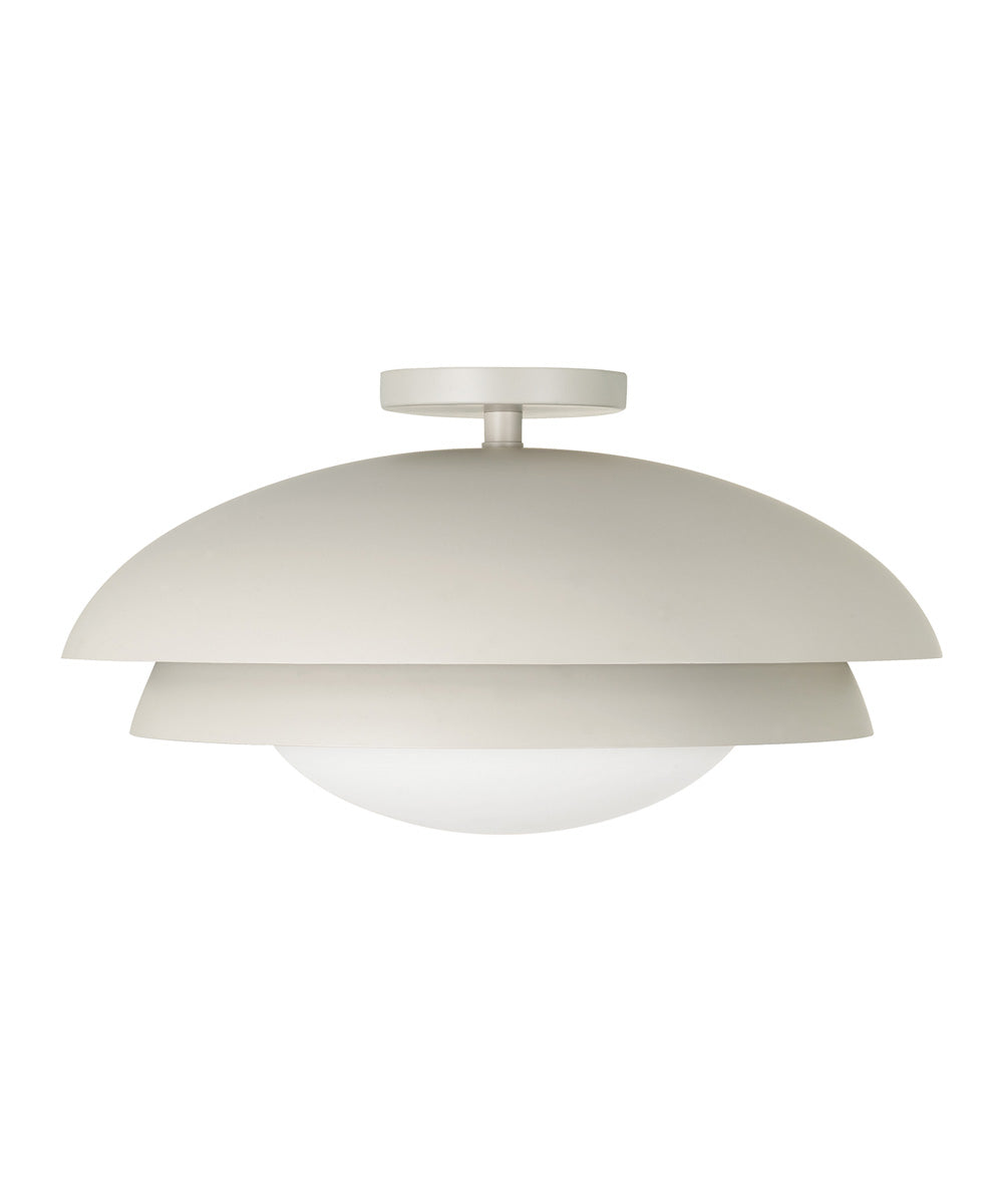 Jensen 1-Light Semi-Flush Taupe