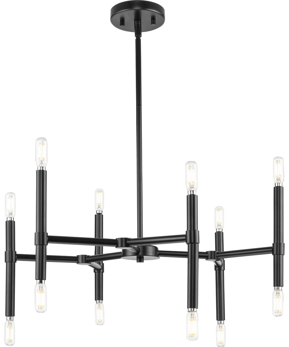 Arya 12-Light Chandelier Matte Black