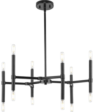 Arya 12-Light Chandelier Matte Black