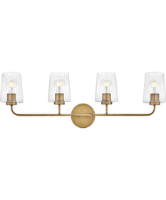 Kline 4-Light Large Four Light Vanity in Heritage Brass