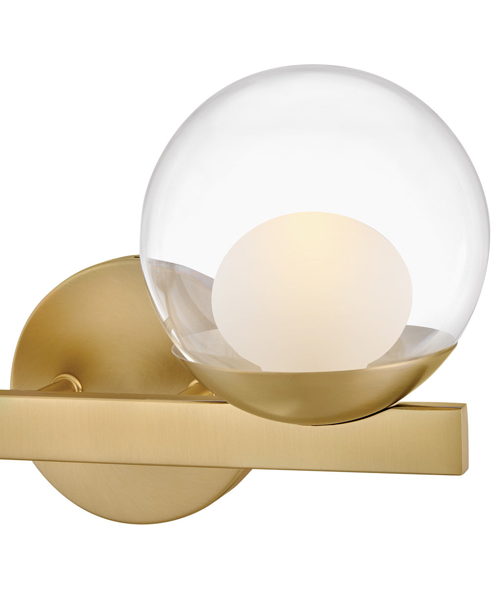 Sunni 2-Light Small Two Light Vanity in Lacquered Brass