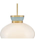 Lucy 1-Light Medium Pendant in Lacquered Brass