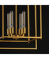 Gridline Large Pendant Natural Aged Brass