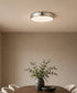 12"w Crystal Moon 1-Light LED Flush Mount Chrome Finish with Clear Cubic Zirconia Glass Shade