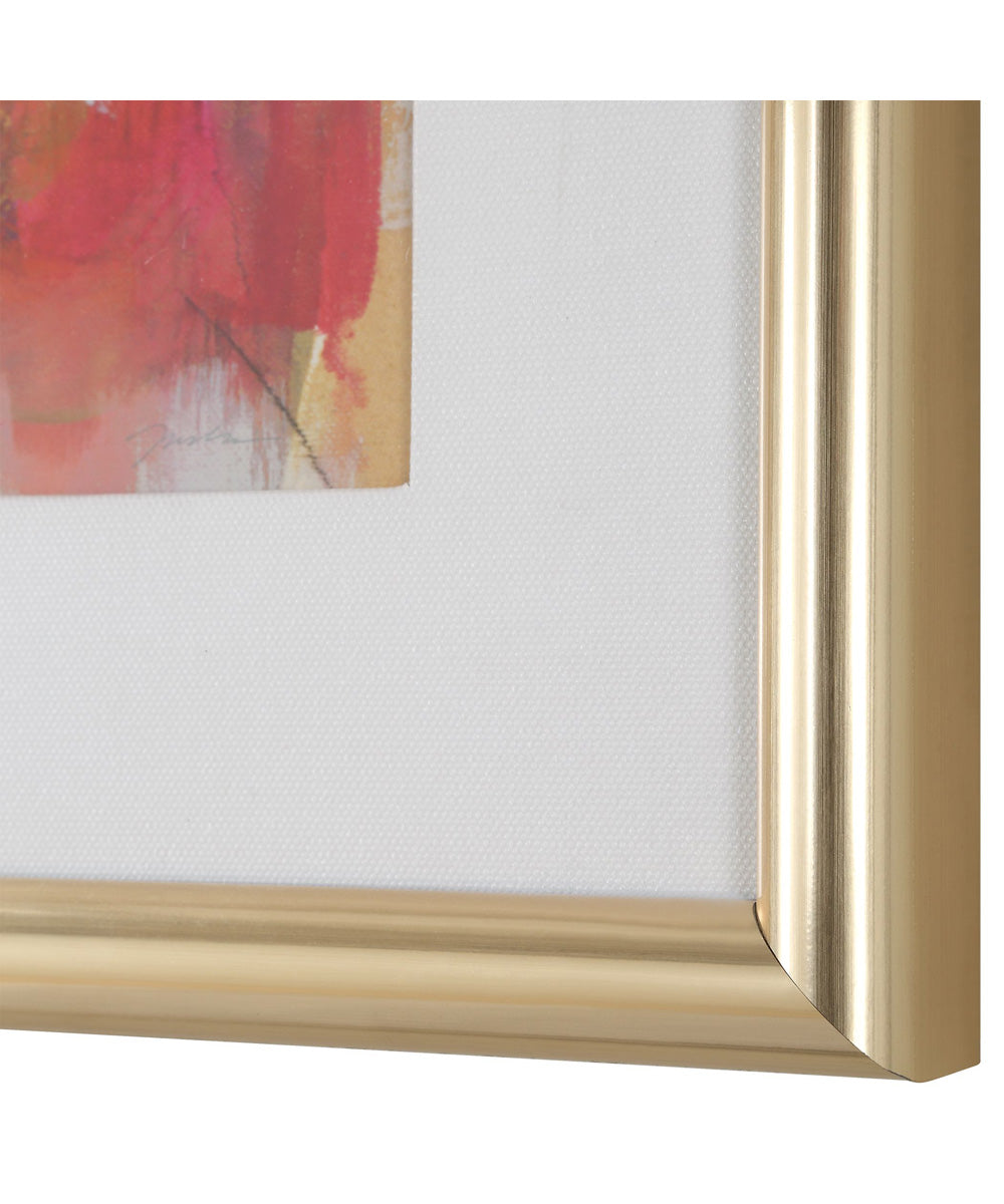 Fresh Start Red Abstract Prints, Set of 6