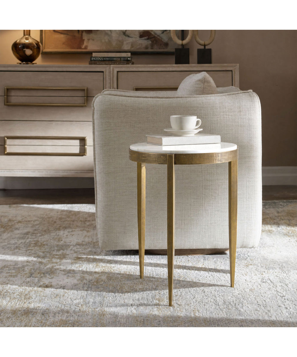 Ocilla Antique Brass Accent Table