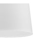 Clarion 1-Light Etched White Pendant P500430 Matte Black