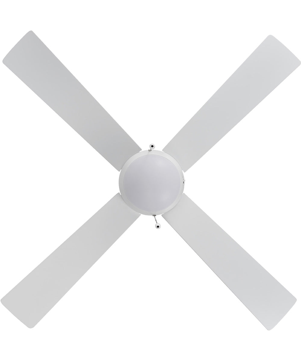 Tavo 52-in. 4-Blade LED Modern Ceiling Fan Matte White