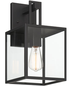 Preston 1 Light Wall Lantern Matte Black