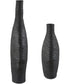 Duostacked Black Vases Set of 2