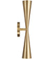 Levi 2-Light Sconce Matte Brass