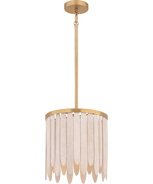 Marimba 12 inch Pendant Weathered White