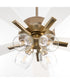 Ovation Ceiling Fan Aged Brass|Studio White