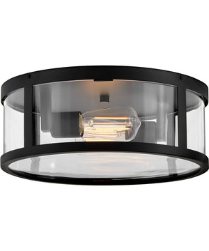 Alfie 2-Light Medium Flush Mount in Black