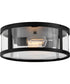 Alfie 2-Light Medium Flush Mount in Black