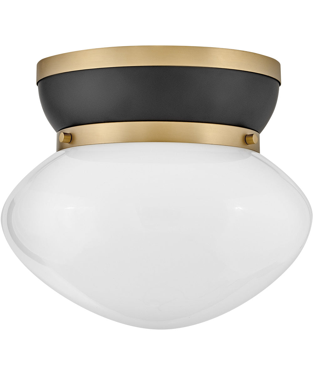 Lucy 1-Light Small Flush Mount in Black