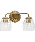 Quillan 2-Light Transitional Bath & Vanity Light Gold Ombre