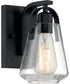 5"W Skybridge 1-Light Vanity & Wall Matte Black