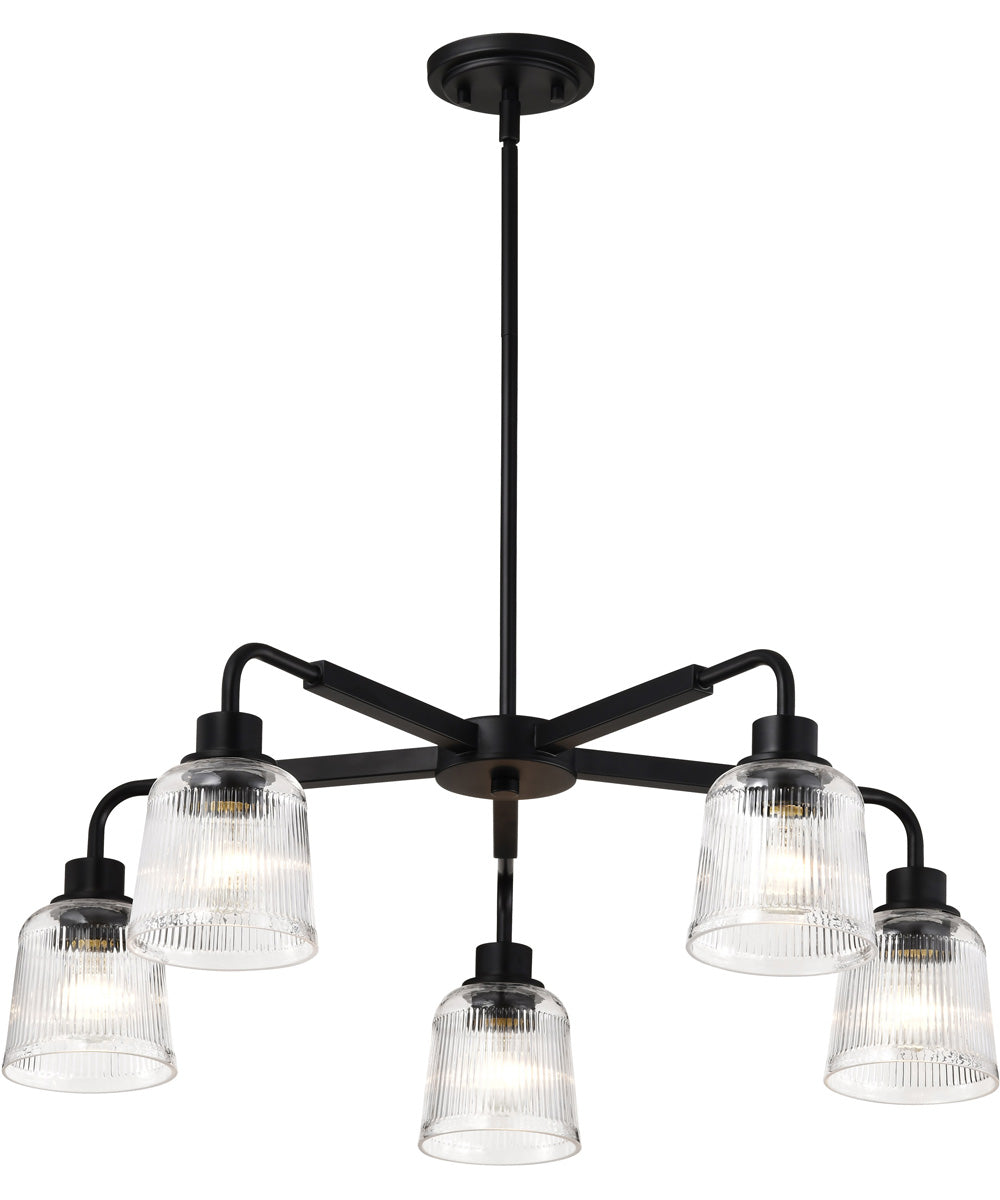 Grayson 5-Light Chandelier Matte Black