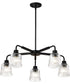 Grayson 5-Light Chandelier Matte Black