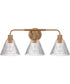 Pleated 3-Light Lighting Premium Bronze
