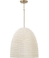 Natalia 1-Light Pendant Aged Brass