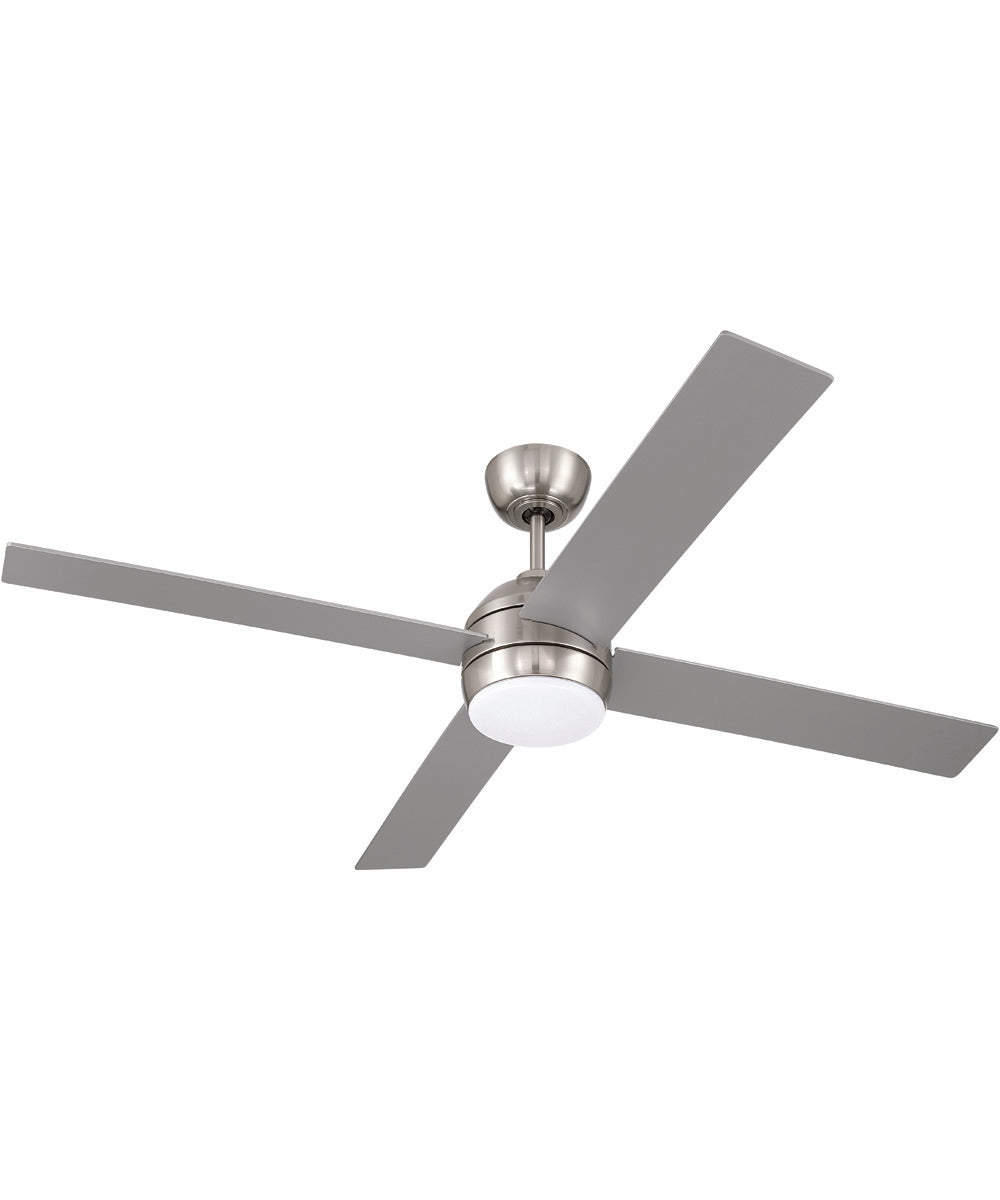 Kelsey 52" 4-blade Indoor Ceiling Fan 1-Light Fan Brushed Polished Nickel