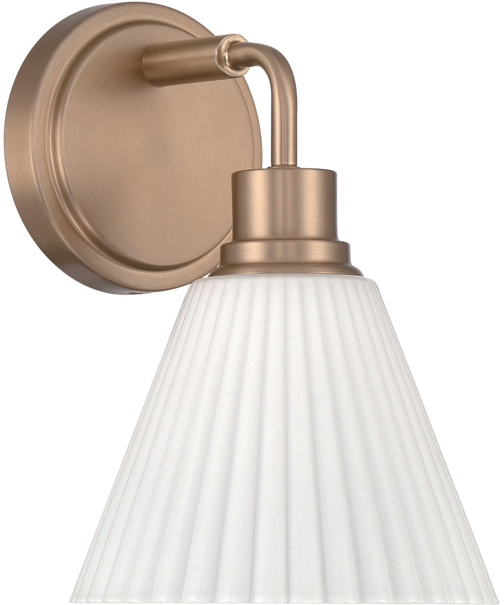 Pleated II 1-Light Lighting Premium Bronze
