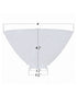 6 Inch Diameter Milky White Reflector-Type IES Replacement Glass Shade for Stiffel