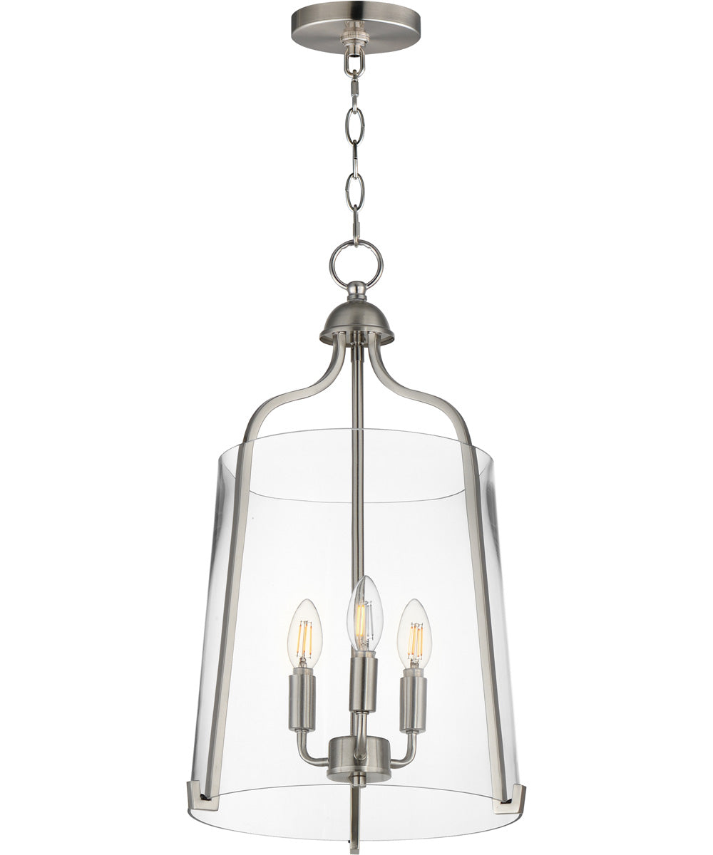 Bellmore 3-Light Foyer Pendant Satin Nickel