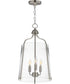 Bellmore 3-Light Foyer Pendant Satin Nickel
