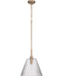 Pleated 1-Light Lighting Premium Bronze