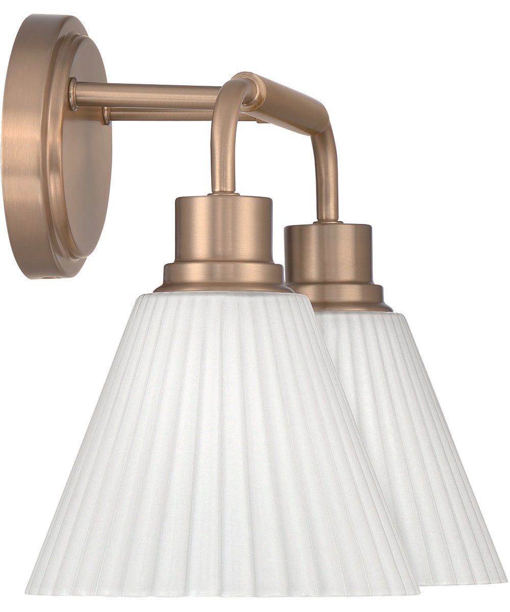 Pleated II 2-Light Lighting Premium Bronze