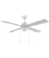 Tavo 52-in. 4-Blade LED Modern Ceiling Fan Matte White