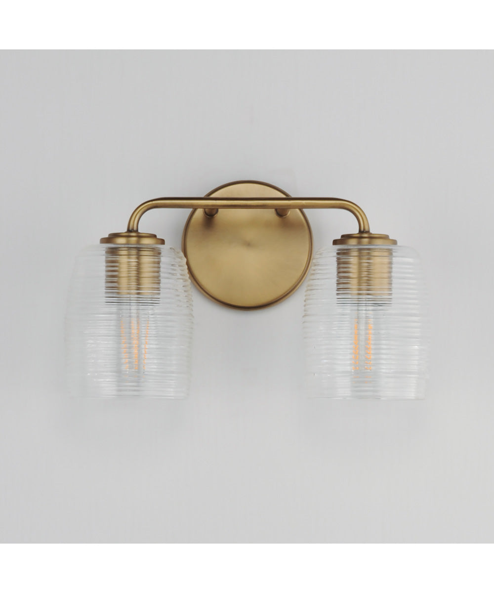 Honey 2-Light Sconce Natural Aged Brass