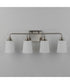Hudson 4-Light Bath Vanity Satin Nickel