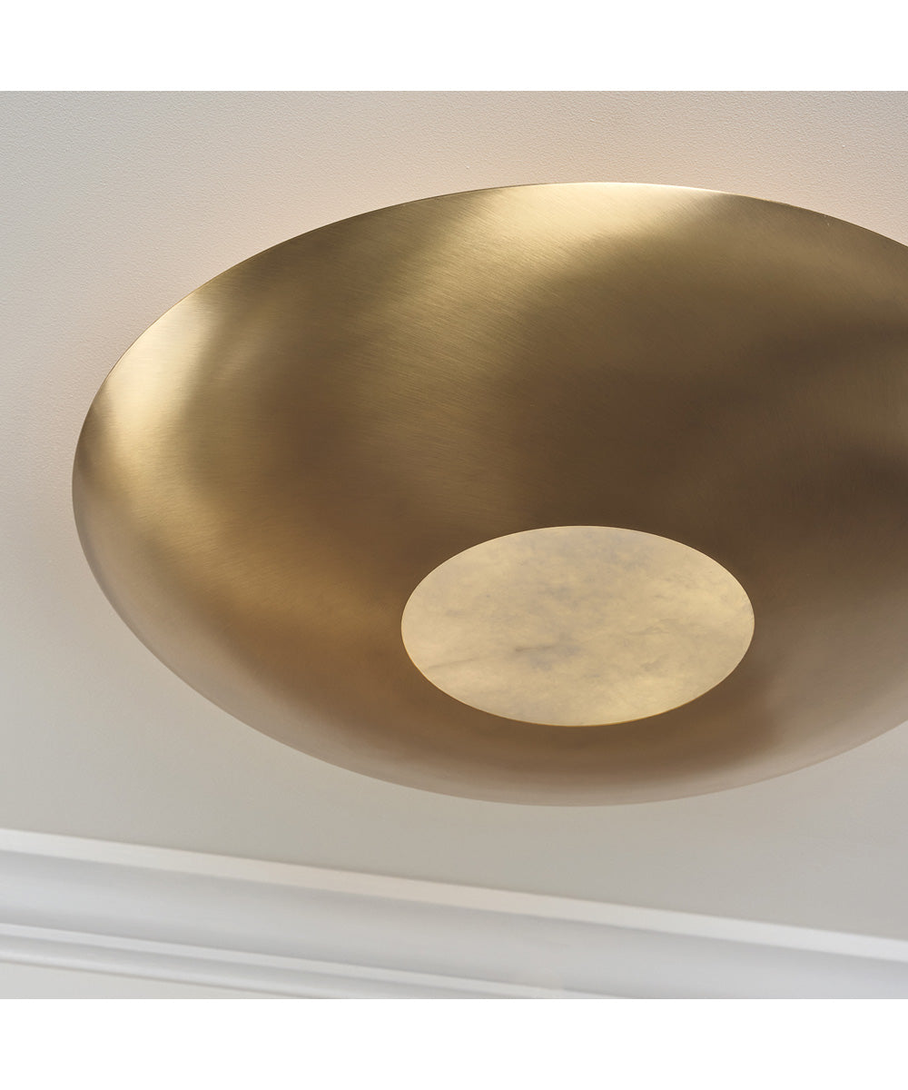 Gia 4-Light Semi-Flush Aged Brass