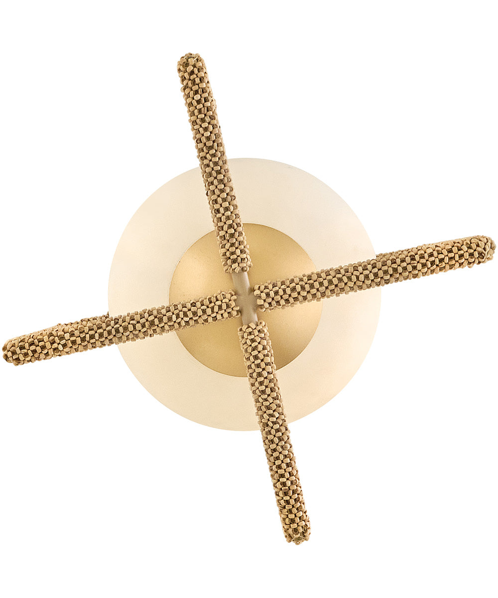 Keona 1-Light Medium Convertible Semi-Flush Mount in Deluxe Gold