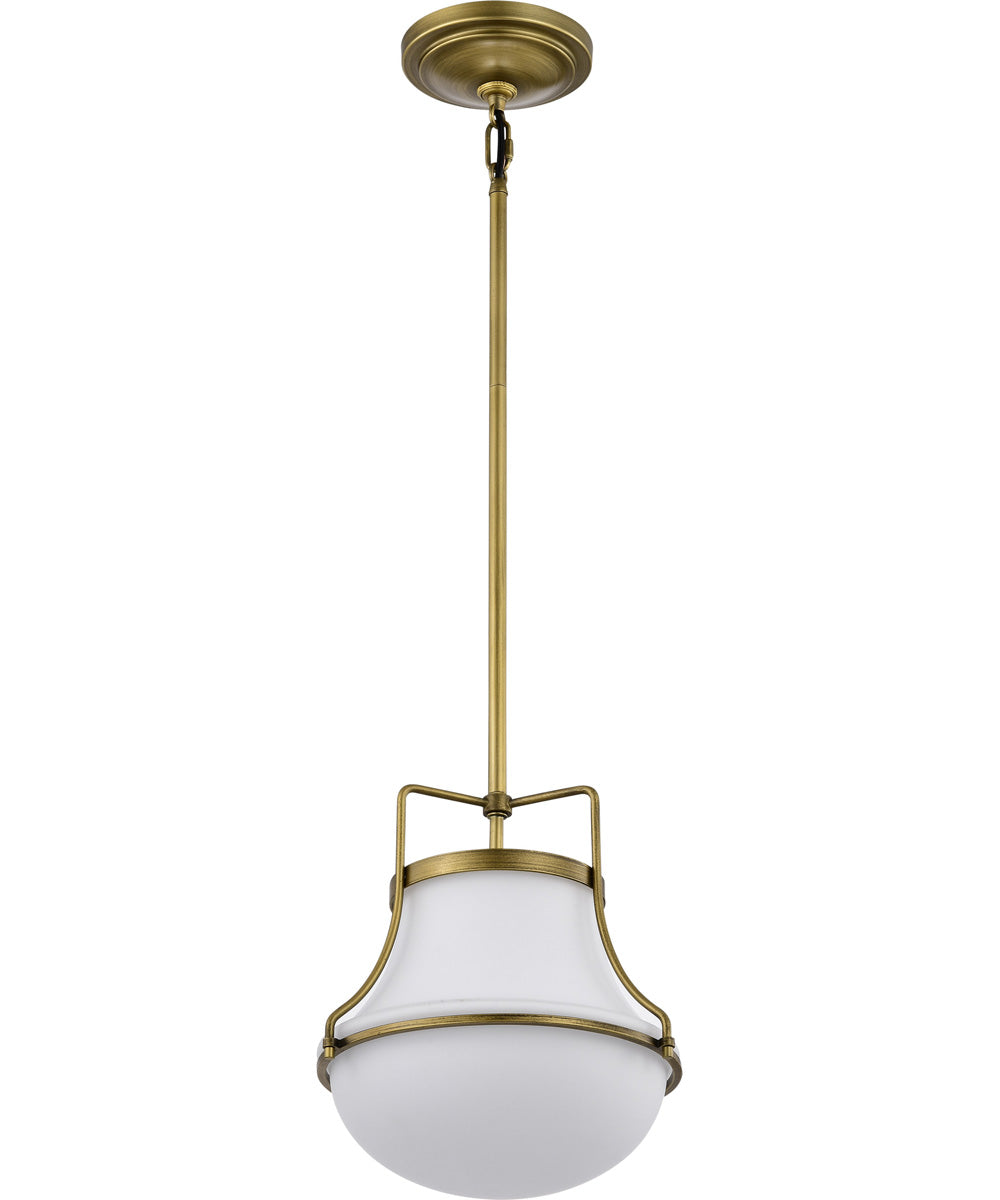 Valdora 1-Light Pendant Natural Brass