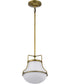 Valdora 1-Light Pendant Natural Brass