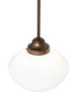 12" Wide Revival Schoolhouse Traditional Globe Pendant