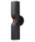 Pompeii 2-Light Wall Sconce Lava / Black