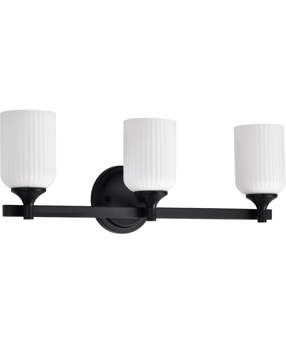 Solara 3-Light Vanity & Wall Matte Black