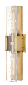 Monte 2-Light Large Two Light Sconce in Heritage Brass