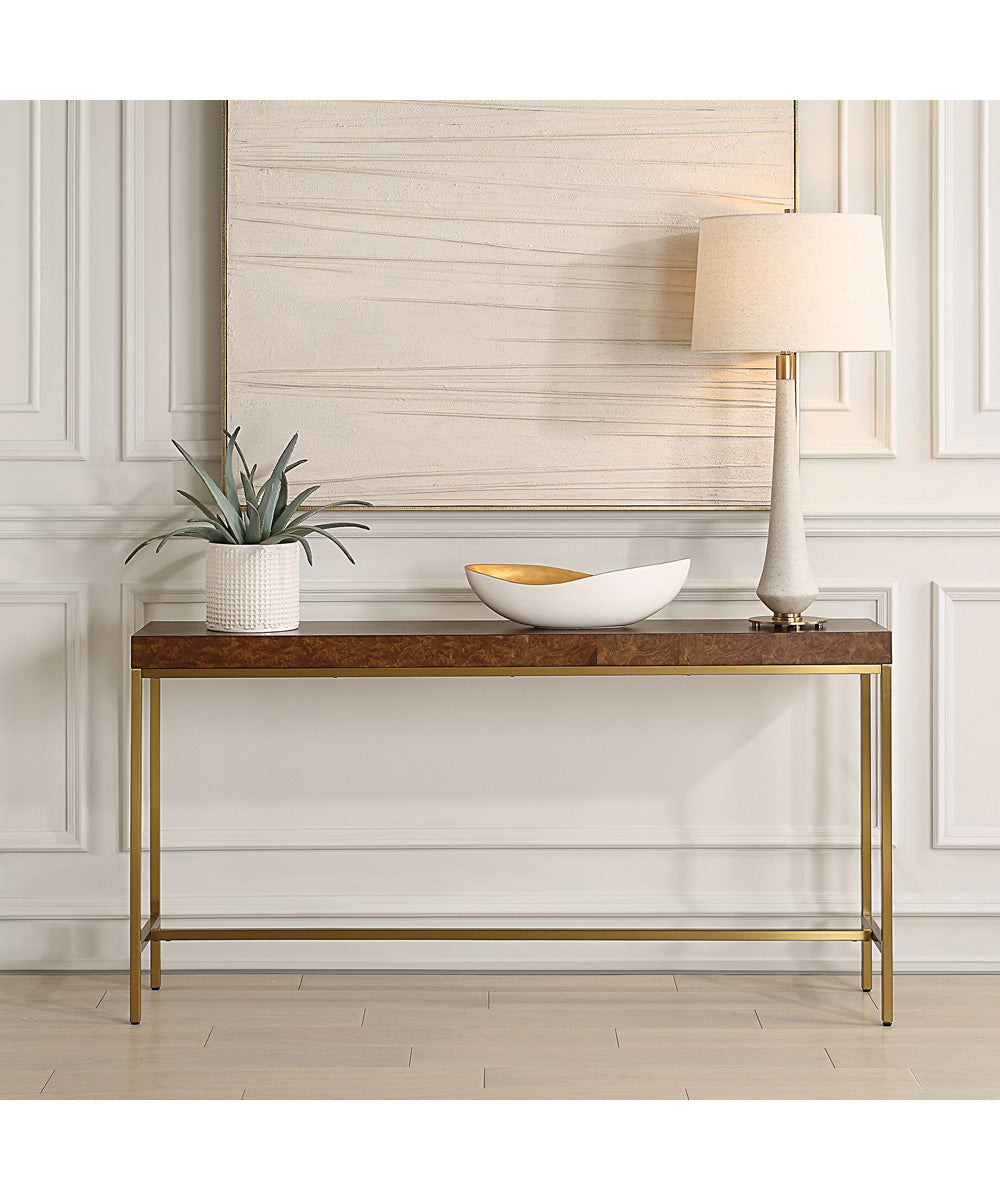 Moran Burl Console Table