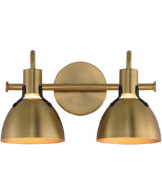 Dusk 2-Light Wall Sconce Satin Brass