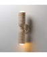 Pompeii 2-Light Wall Sconce Travertine / Oyster