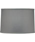 14x15x10 Gray Butcher Linen Drum Hardback Lampshade