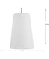 Clarion 1-Light Etched White Pendant P500430 Polished Nickel